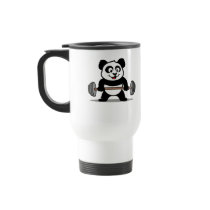 Weightlifting Panda mugs by cuteunion Weightlifting Panda mugs