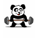 This cute bodybuilding panda loves weightlifting. Look how easy he lifts that heavy barbell loaded with weight plates. This design is too cute. Great gifts here for anyone who loves weightlifting.