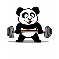 Weightlifting Panda t-shirts by cuteunion Weightlifting Panda t-shirts