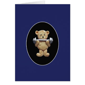 weightlifting teddy bear