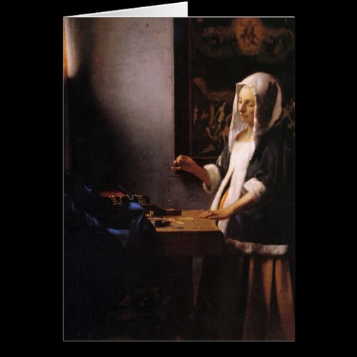 Weights by Johannes Vermeer Cards