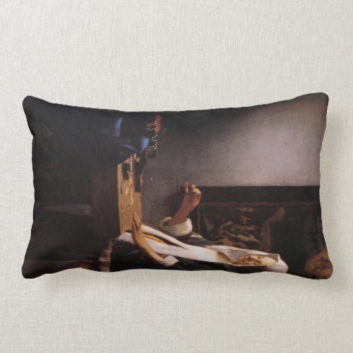 Weights by Johannes Vermeer Pillow