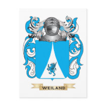 Weiland Family Crest (Coat of Arms) Post Cards
