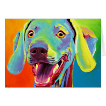 Weimaraner #1 greeting card