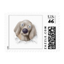 Weimaraner Busting Out - Customized stamp
