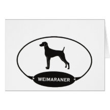 Weimaraner Greeting Card