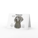 Weimaraner History Design cards