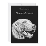 WEIMARANER CUSTOM INVITES