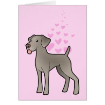 Weimaraner Love Greeting Card