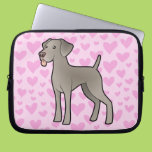 Weimaraner Love Laptop Computer Sleeve