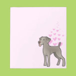 Weimaraner Love Memo Notepads