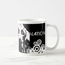Weimaraner Nation : Grungy Logo Mug mugs
