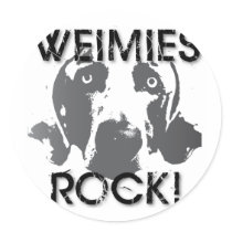 Weimaraner Nation : Weimies ROCK! Stickers