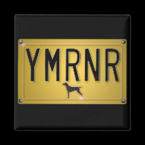 Weimaraner Nation : YMRNR License Plate magnets