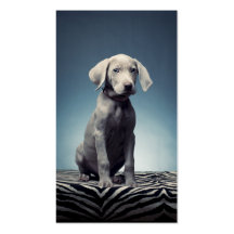 Weimaraner puppy business card template