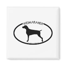 Weimaraner Silhouette Black Magnet by dogsilhouettes Weimaraner Silhouette Black Magnet