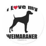 Weimaraner Stickers