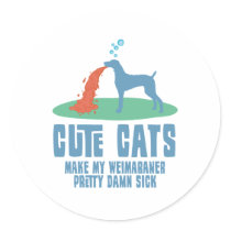 Weimaraner stickers by Pawdboy Weimaraner stickers