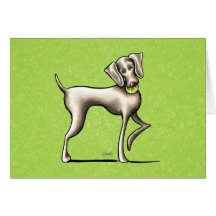 Weimaraner Tennis Pro Cards