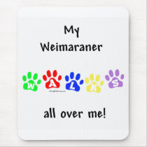 Weimaraner Walks mousepads