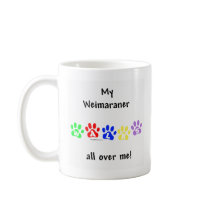 Weimaraner Walks mugs