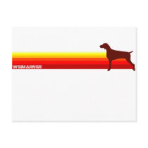 Weimaraner With Stripes Postcard