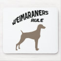 Weimaraners Rule mousepads by dogsandhorses Weimaraners Rule mousepads