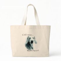 Weimeraner Cold Nose Warm Heart Tote Bags