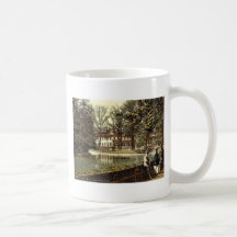 Weinau Pond and restaurant, Zittau, Saxony, German Mugs