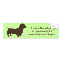 Weiner Dog, Dachshund. bumper stickers by jamierushad Weiner Dog, Dachshund. bumper stickers