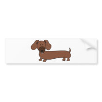 Weiner dog- Hot Dog Bumper Stickers