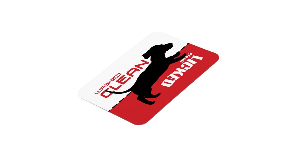 Weiner Dog Puppy Dishwasher Licked Clean Zazzle