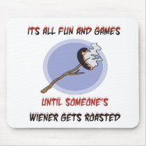 Weiner Gets Roasted mousepads