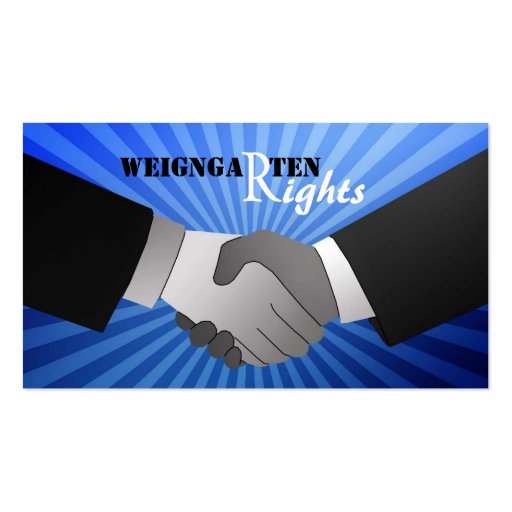 Weingarten Rights Business Cards (front side)