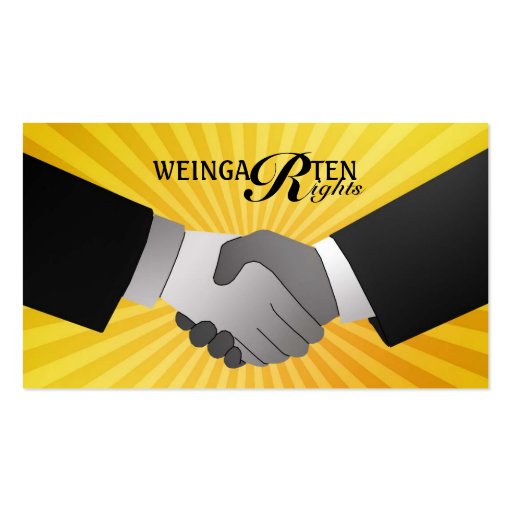 Weingarten Rights Business Cards (front side)