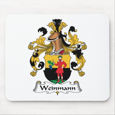 Weinmann Family Crest Mouse Mat by coatsofarms