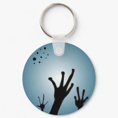 Weird Alien Hands Keychain by MBS_International