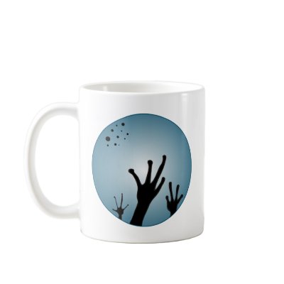 Weird Alien Hands Coffee Mugs by MBS_International