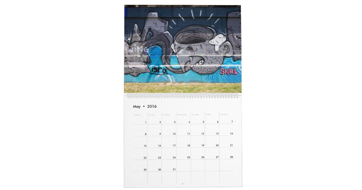 Weird Creatures Graffiti Calendar Zazzle