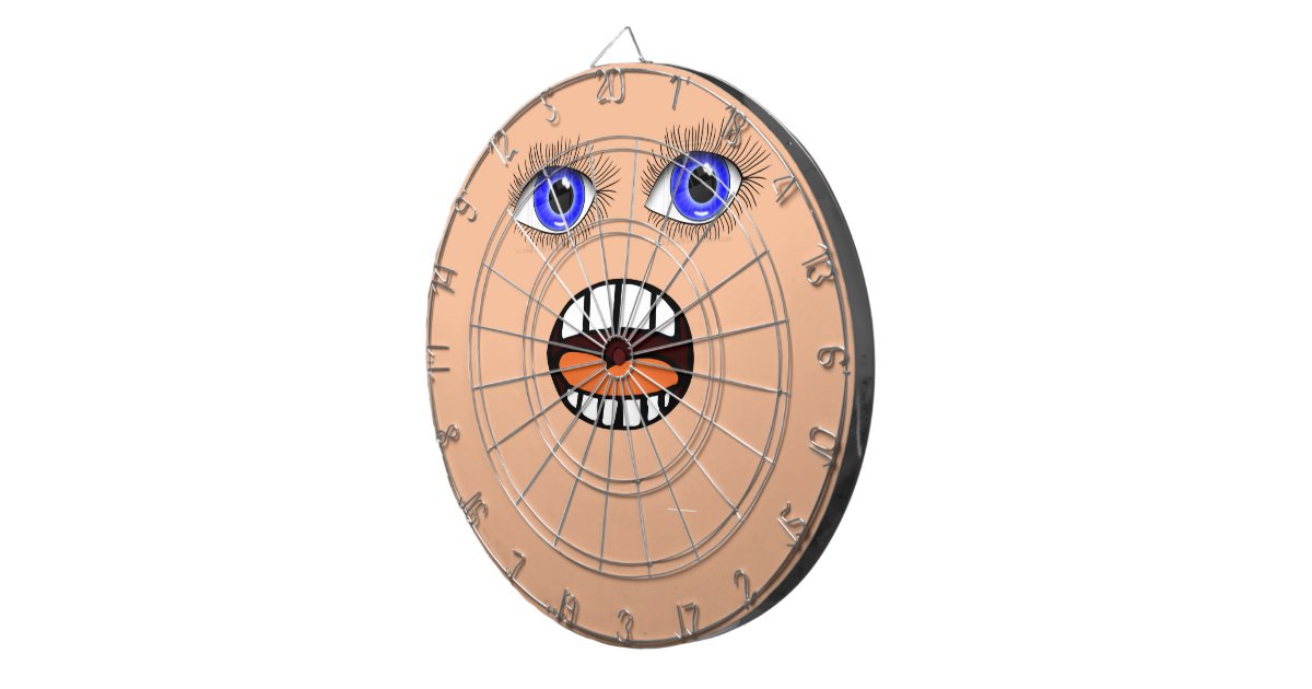 Weird Face Dart Board Zazzle