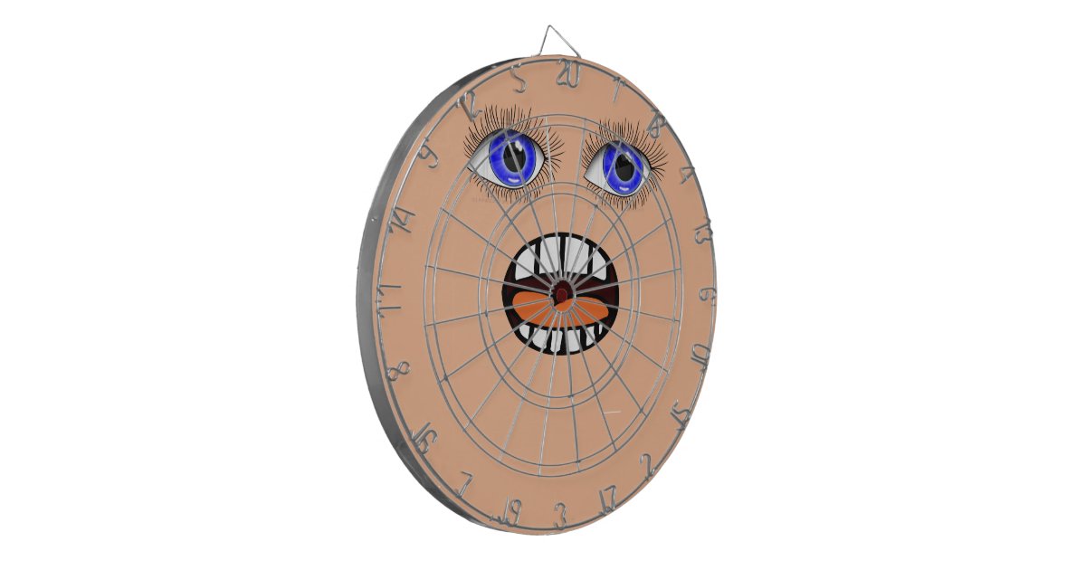 Weird Face Dart Board Zazzle