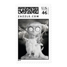 Weird Girl Postage Stamps