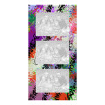 Weird "Melted Crayons" Abstract Photo Card Template