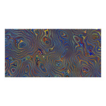 Weird "Psychedelic Chaos" Photo Card Template