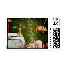 weird science postage stamp