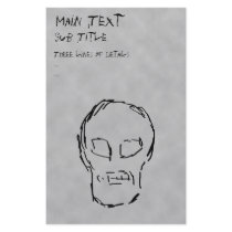 Weird Skull. Black. Sketch. Flyer