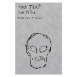 Weird Skull. Black. Sketch. Flyer