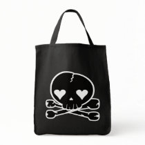 Weird Skull Goth Kawaii Style BLACK bags