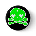 Weird Skull Goth Kawaii Style buttons by CandyRazor Weird Skull Goth Kawaii Style buttons