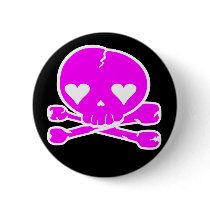 Weird Skull Goth Kawaii Style buttons by CandyRazor Weird Skull Goth Kawaii Style buttons